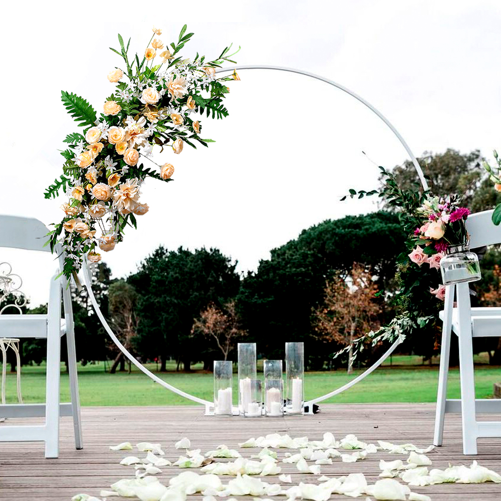 Foto 4 pulgar | Arco de Flores Artificiales Júpiter color Naranja 1 PZA de 1.10 X 35 CM