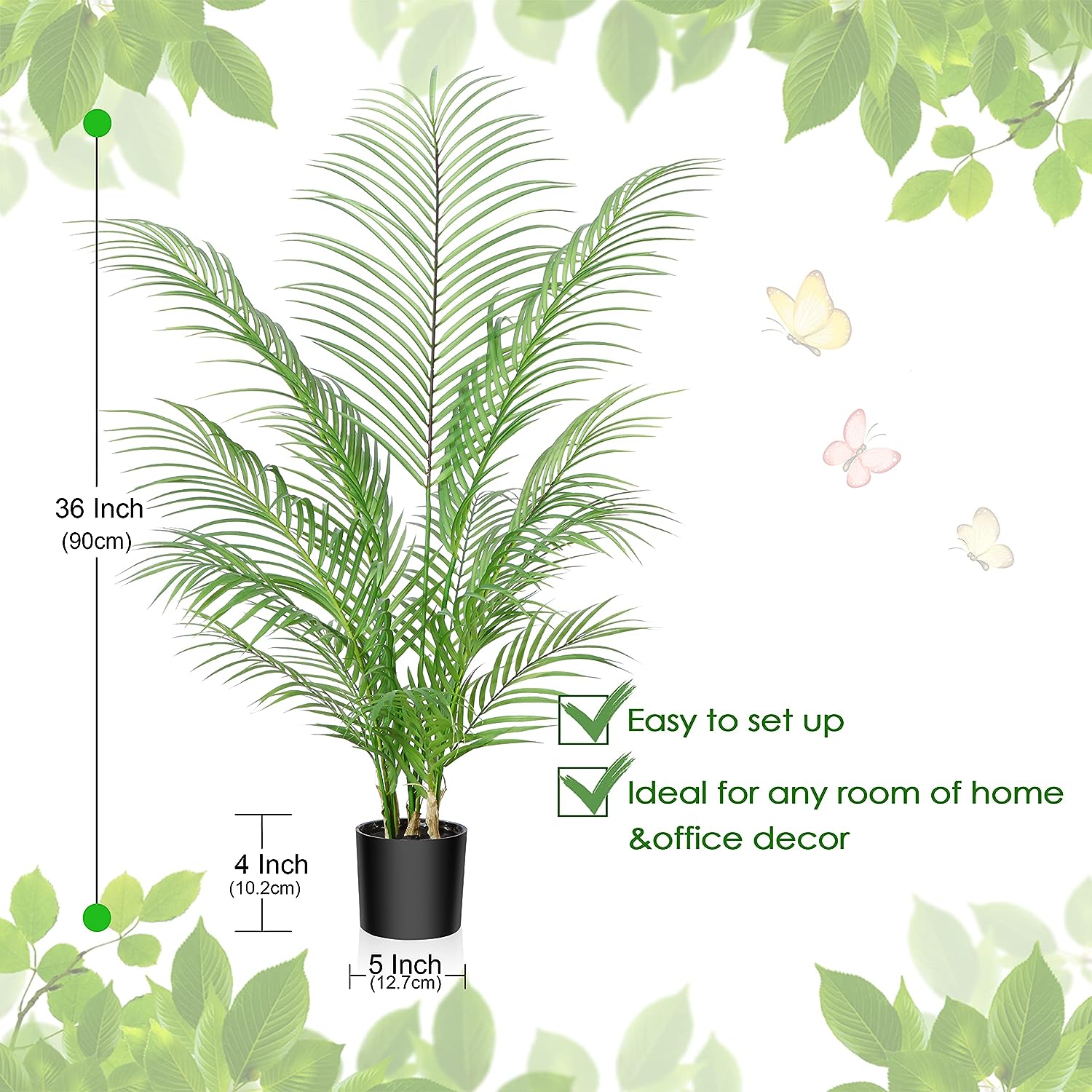 Foto 4 | Venta Internacional - Palmera Artificial Jieyou 90 Cm de Altura