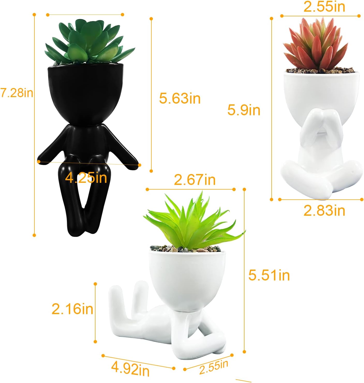 Foto 7 | Plantas Suculentas Artificiales Jieyou para Decoración de Hogar y Oficina