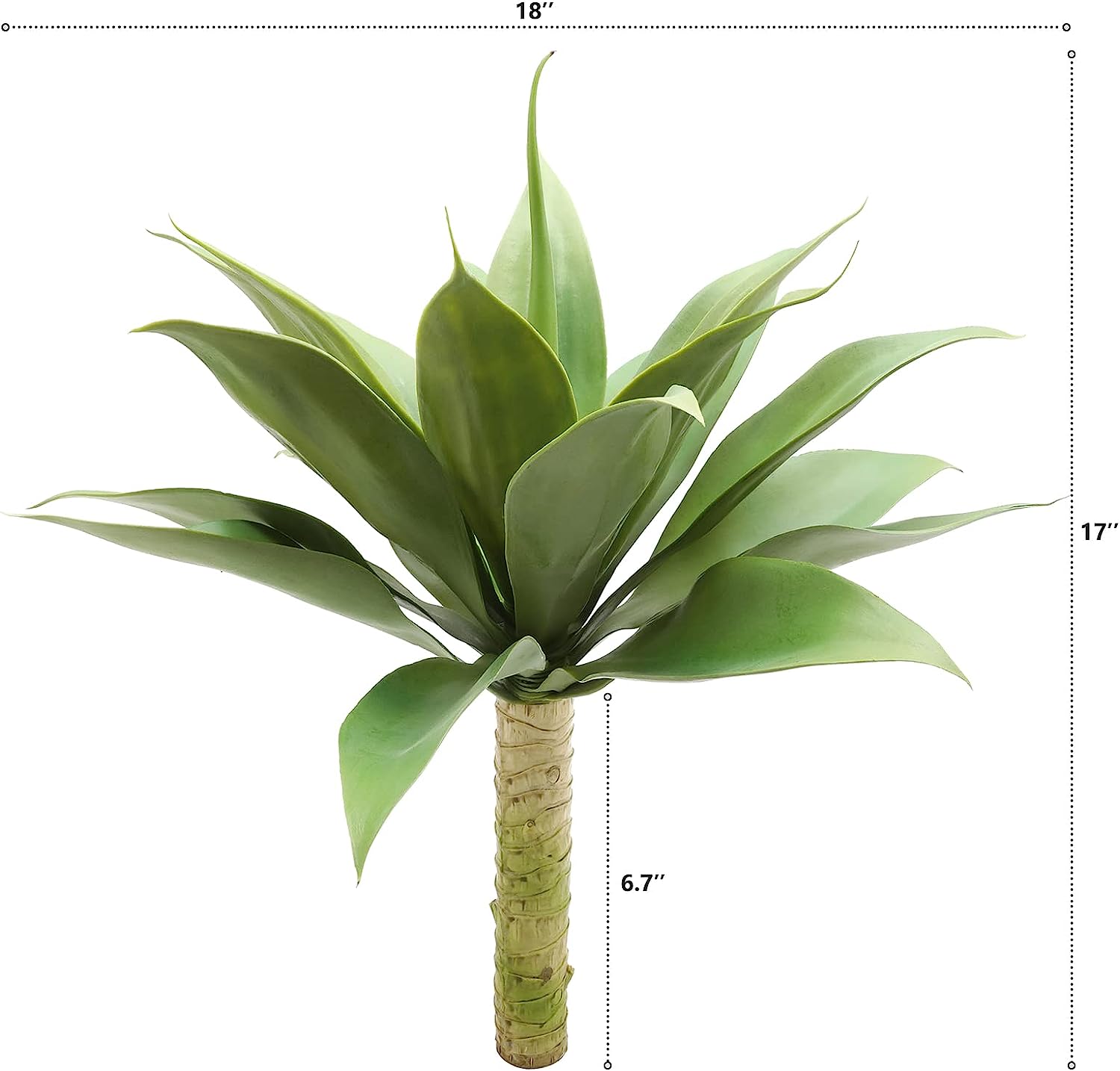 Foto 3 pulgar | Venta Internacional - Planta Suculenta de Agave Artificial Jieyou de 45 cm de Altura