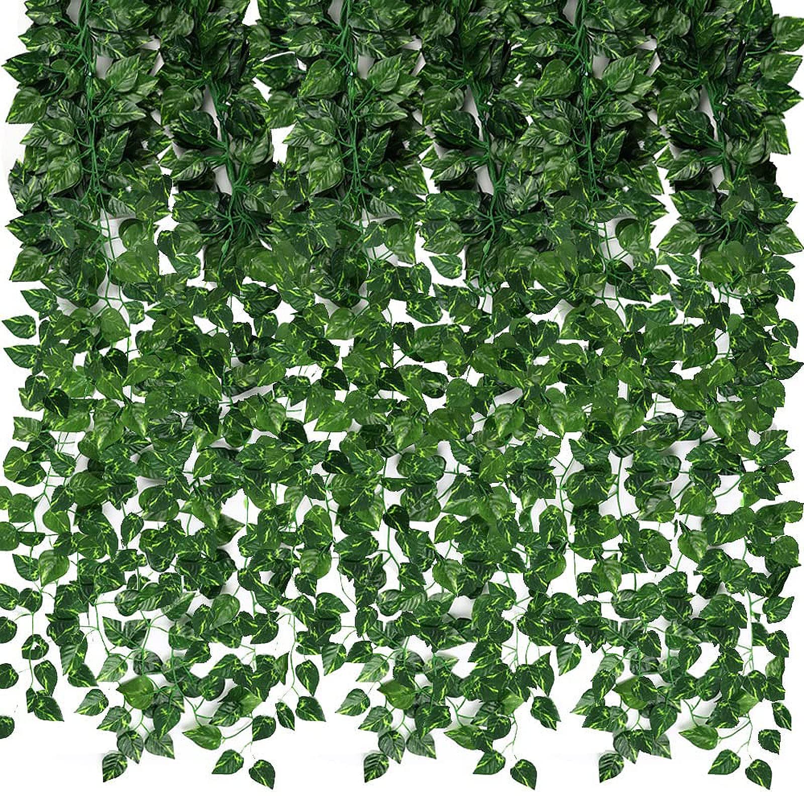 Foto 2 pulgar | Guirnalda Artificial De Hiedra Verde Cewor, Paquete De 24 Unidades, 52,8 M - Venta Internacional.