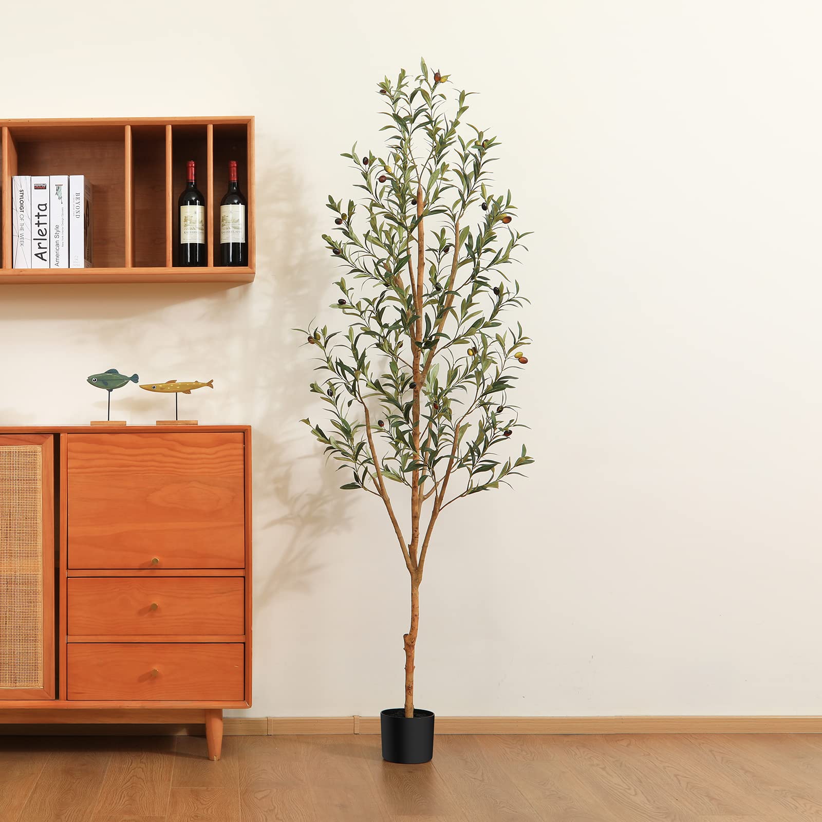 Foto 3 | Olivo Artificial Kazeila, 180 Cm De Alto, Seda Sintética Con Madera En T - Venta Internacional.