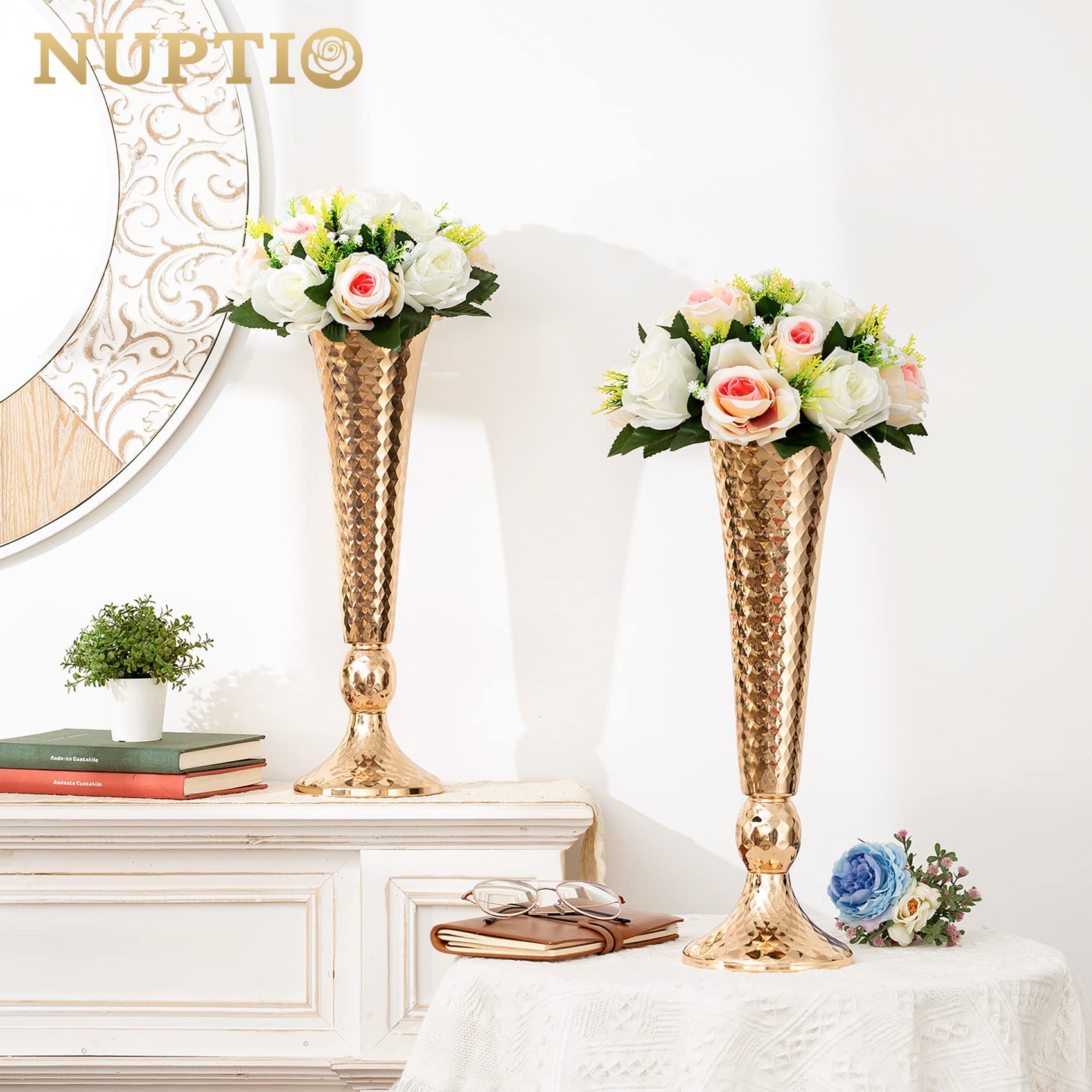 Foto 3 pulgar | Ramo de Flores Artificiales Nuptio con Base 6 Piezas - Venta Internacional