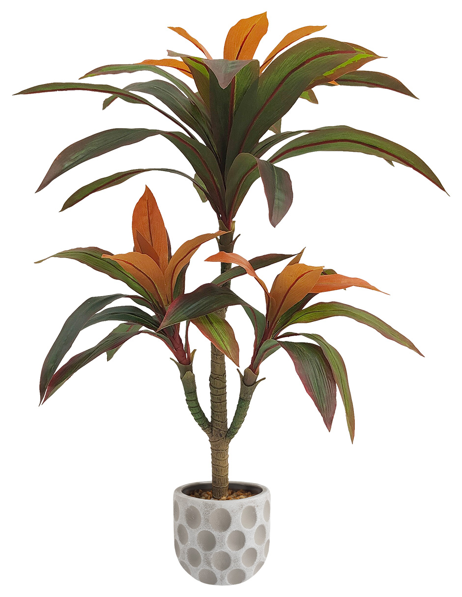 Foto 2 pulgar | Planta Artificial Decorativa Moderna Con Maceta Compacta Dracaena Palo De Brasil De 75cm De Alto Artego Para Hog