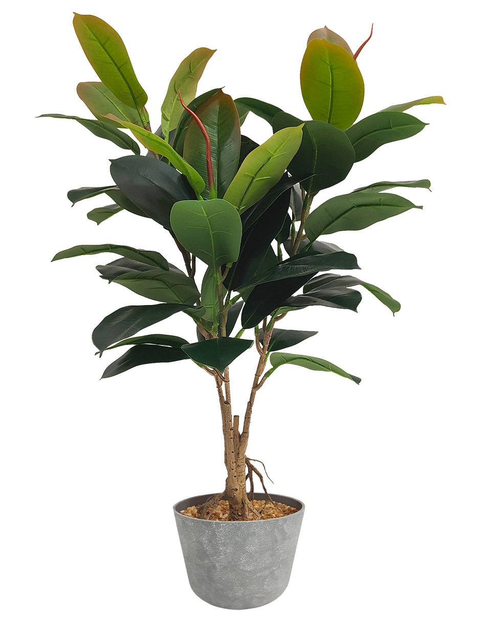 Planta Artificial Decorativa Moderna Con Maceta Compacta Oak De 80cm De Alto Artego Para Hogar Sala Comercio Oficina