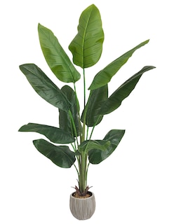 Foto 1 | Planta Artificial Decorativa Moderna Con Maceta Ave De Paraiso Sin Flor Grande De 150cm De Alto Artego