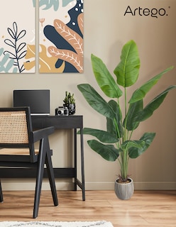Foto 7 | Planta Artificial Decorativa Moderna Con Maceta Ave De Paraiso Sin Flor Grande De 150cm De Alto Artego