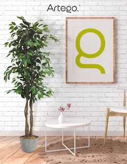 Foto 6 | Planta Artificial Decorativa Moderna Con Maceta Ficus Grande De 170cm De Alto Artego Para Hogar Sala Comercio Oficina