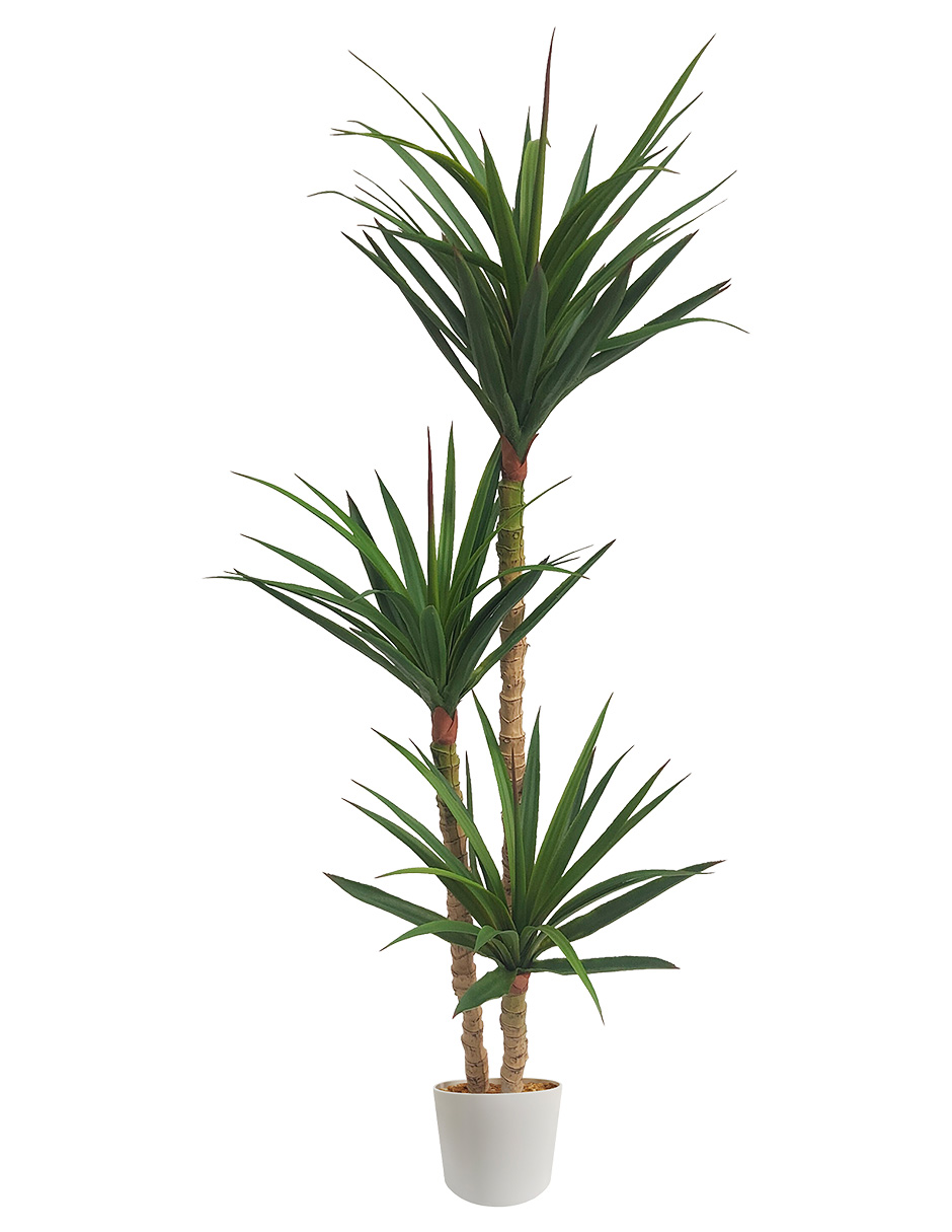 Foto 2 pulgar | Planta Artificial Decorativa Moderna Con Maceta Dracaena Palo De Brasil De 140cm De Alto Artego Para Hogar Sala