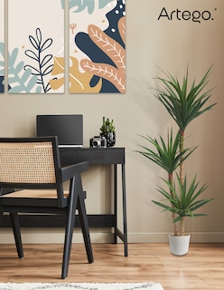 Foto 7 | Planta Artificial Decorativa Moderna Con Maceta Dracaena Palo De Brasil De 140cm De Alto Artego Para Hogar Sala