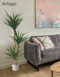 Foto 8 | Planta Artificial Decorativa Moderna Con Maceta Dracaena Palo De Brasil De 140cm De Alto Artego Para Hogar Sala
