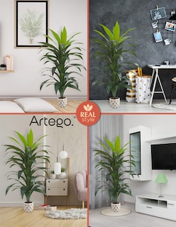 Foto 5 | Planta Artificial Decorativa Moderna Con Maceta Dracaena Palo De Brasil Grande De 150cm De Alto Artego