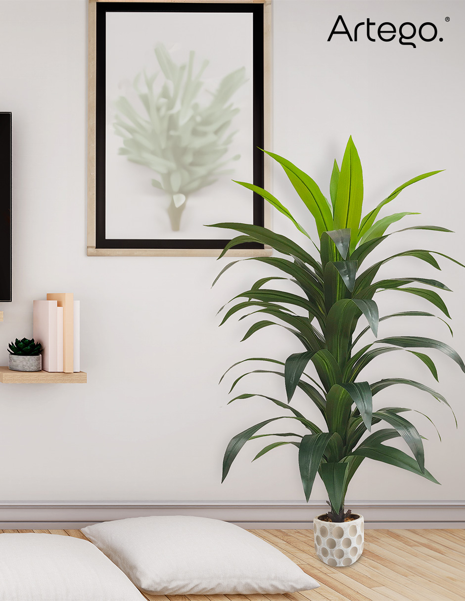 Foto 7 pulgar | Planta Artificial Decorativa Moderna Con Maceta Dracaena Palo De Brasil Grande De 150cm De Alto Artego