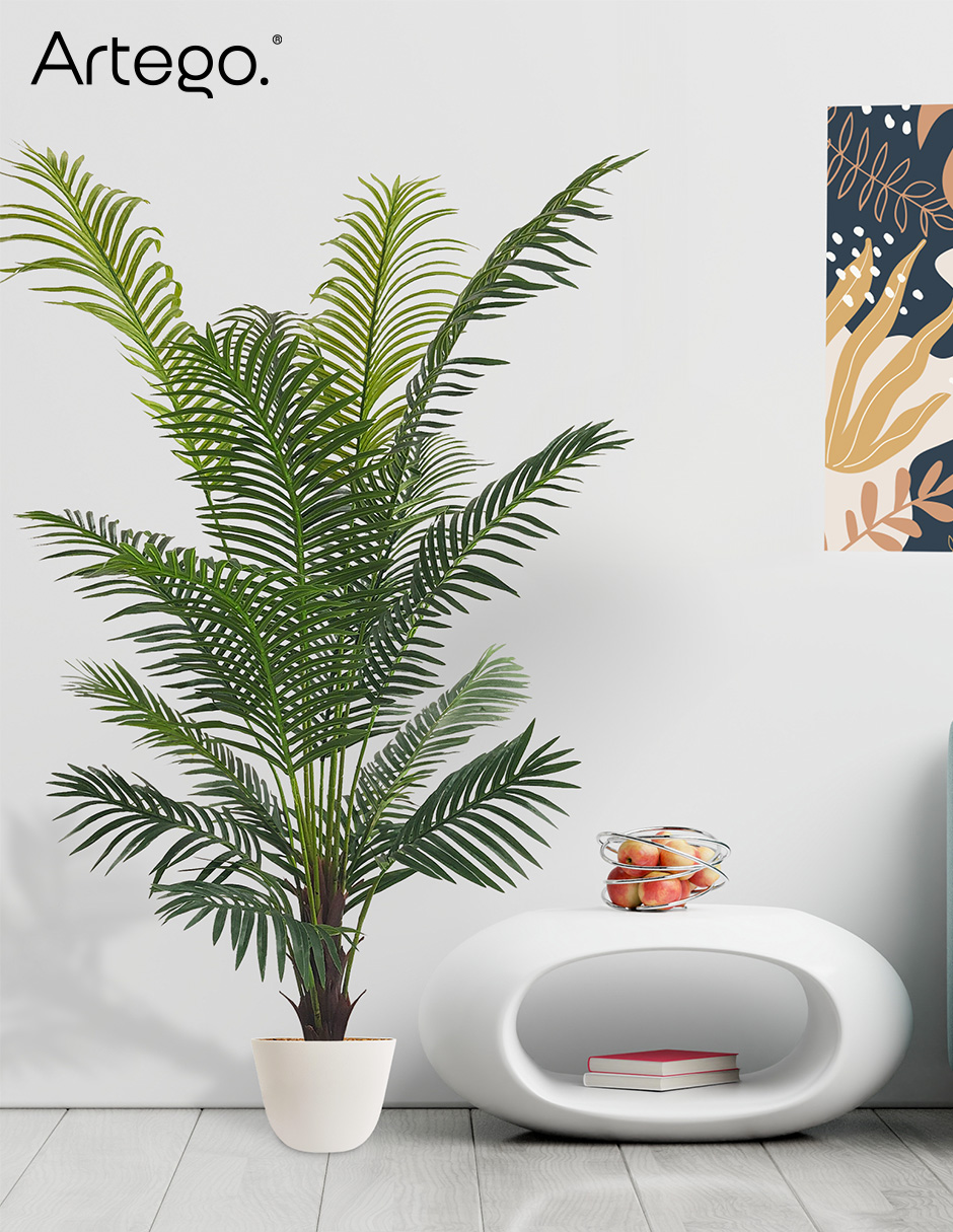 Foto 8 pulgar | Planta Artificial Decorativa Moderna Con Maceta Palmera Hawaii Grande De 160cm De Alto Artego Para Hogar Sala Come