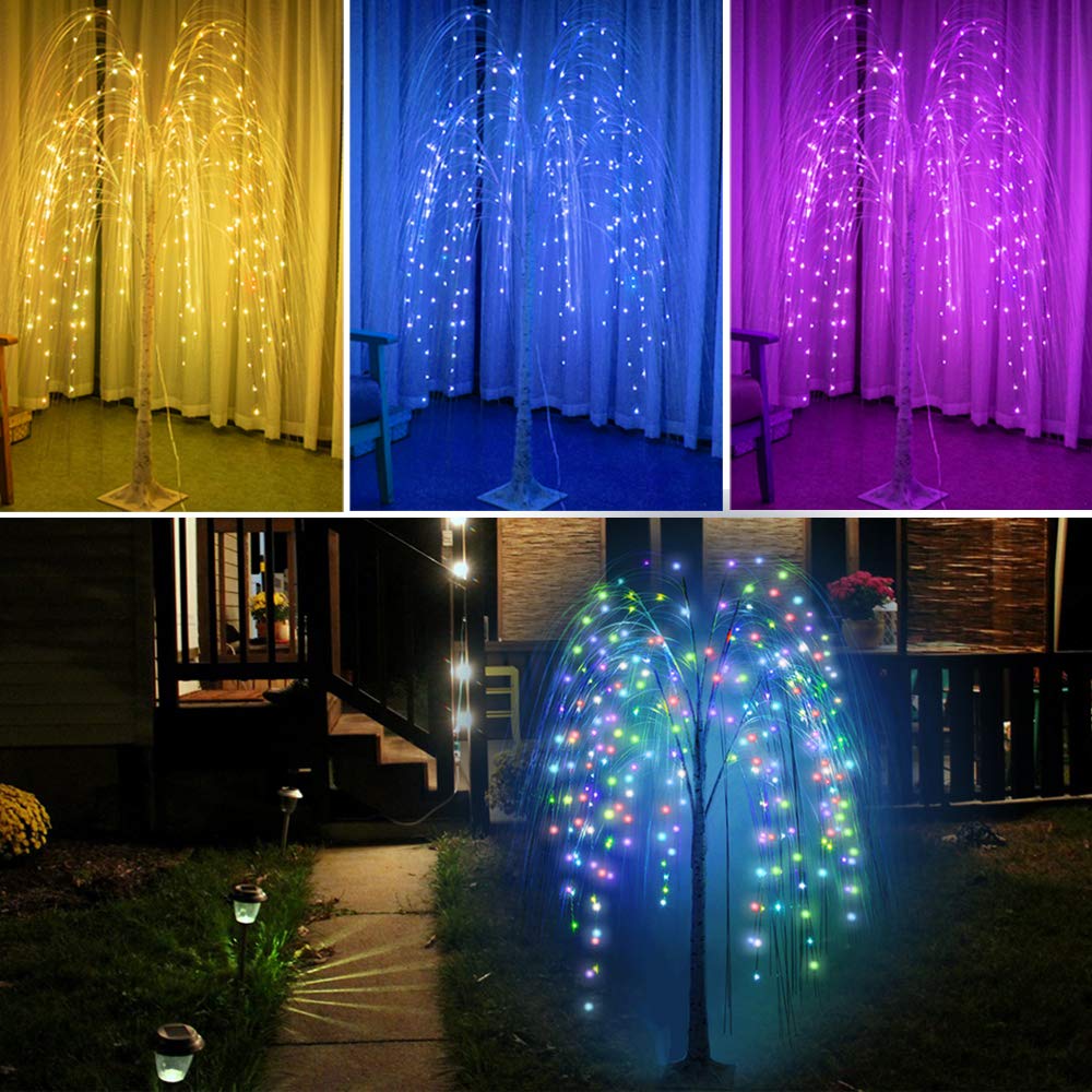 Foto 8 pulgar | Led Willow Tree Pooqla 240 Rgb De 5 Pies Con Control Remoto - Venta Internacional.