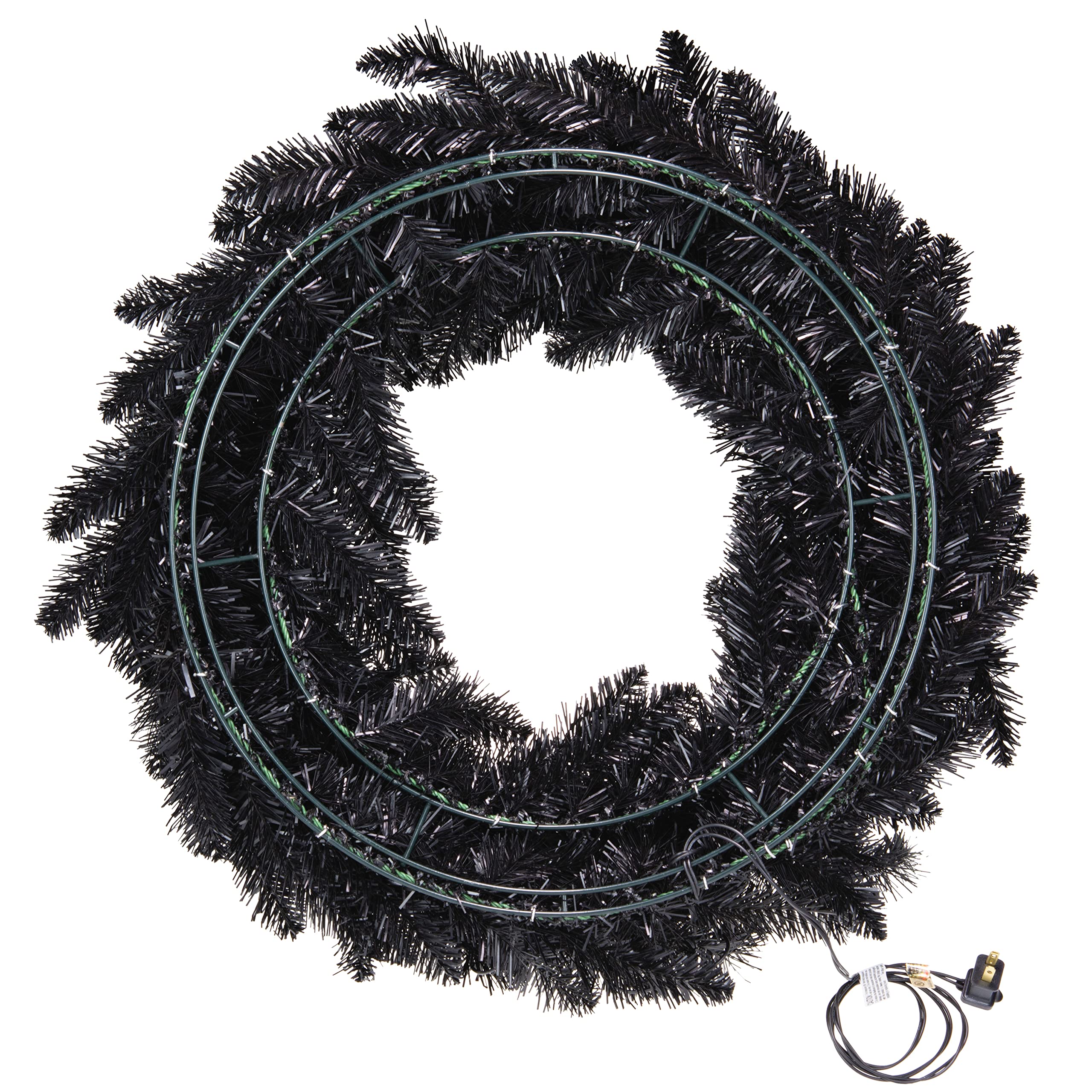 Foto 3 pulgar | Corona Hallmark De Recuerdo Negra Brillante Para Halloween, 30 Cm - Venta Internacional.