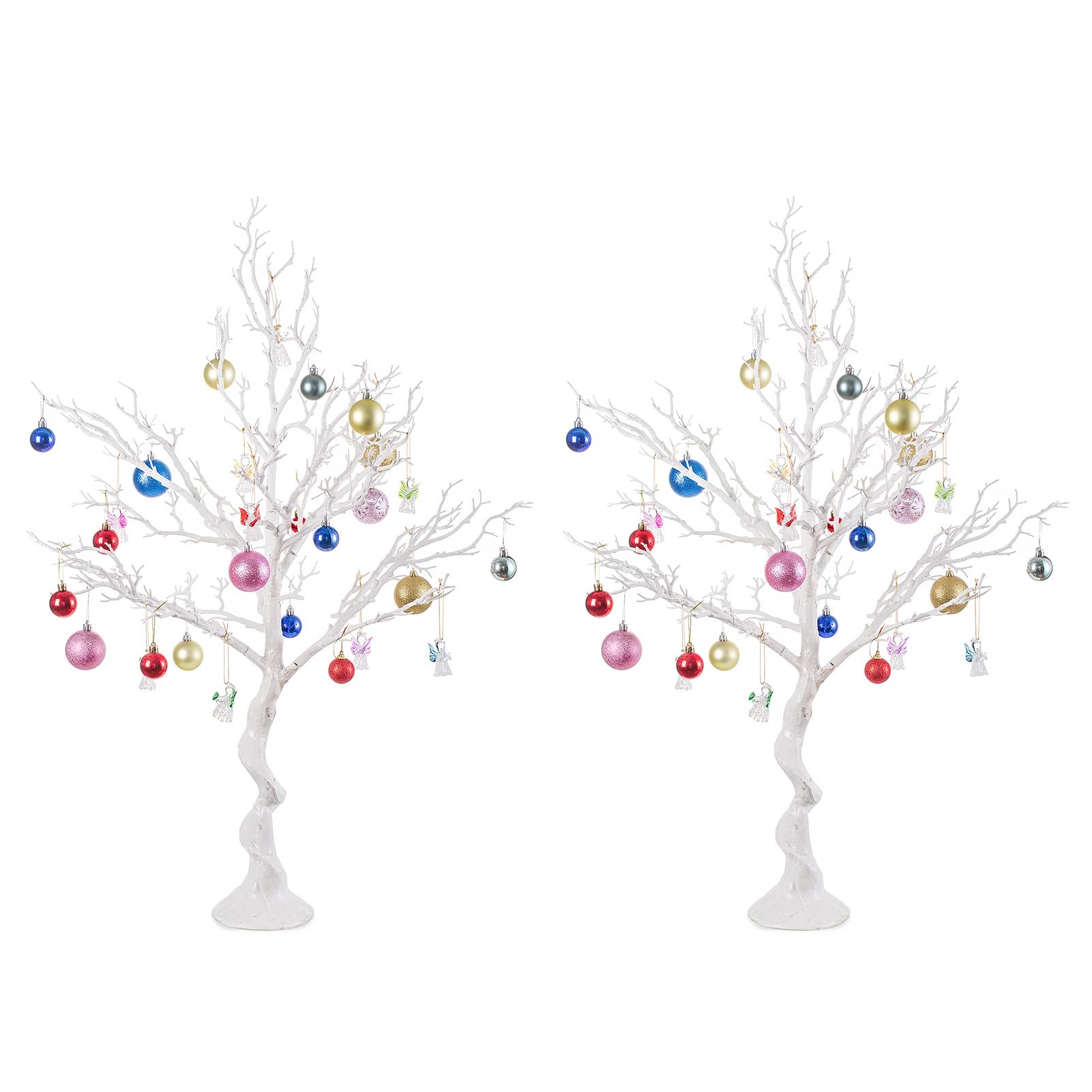 Manzanita Artificial Con Rama De Árbol De Navidad, 105 Cm, Color Blanco - Venta Internacional.