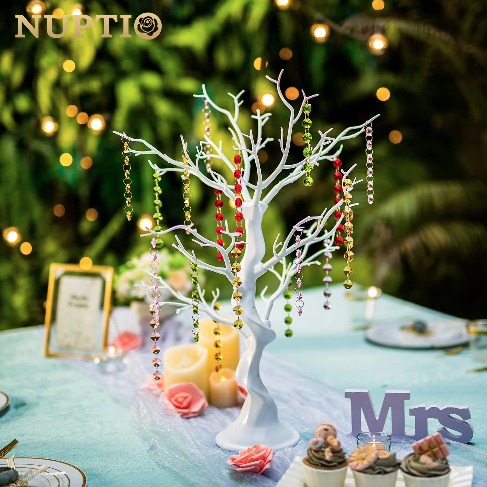 Foto 7 | Rama De Árbol De Navidad Nuptio Blanca, 58 Cm, Resina Manzanita - Venta Internacional.