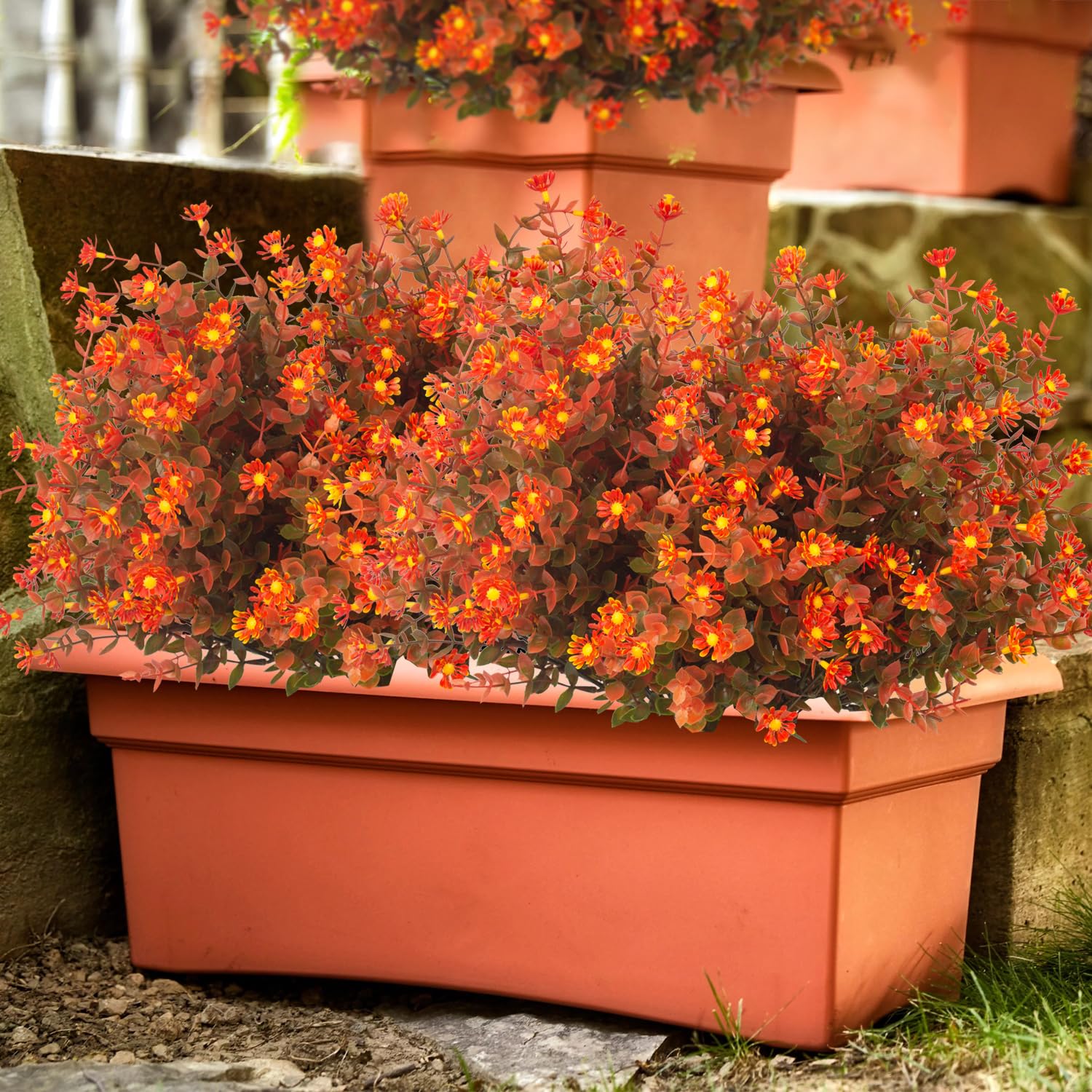 Foto 5 | Flores De Otoño Artificiales Grunyia, Plantas De Otoño Falsas Que No Se Decoloran - Venta Internacional.