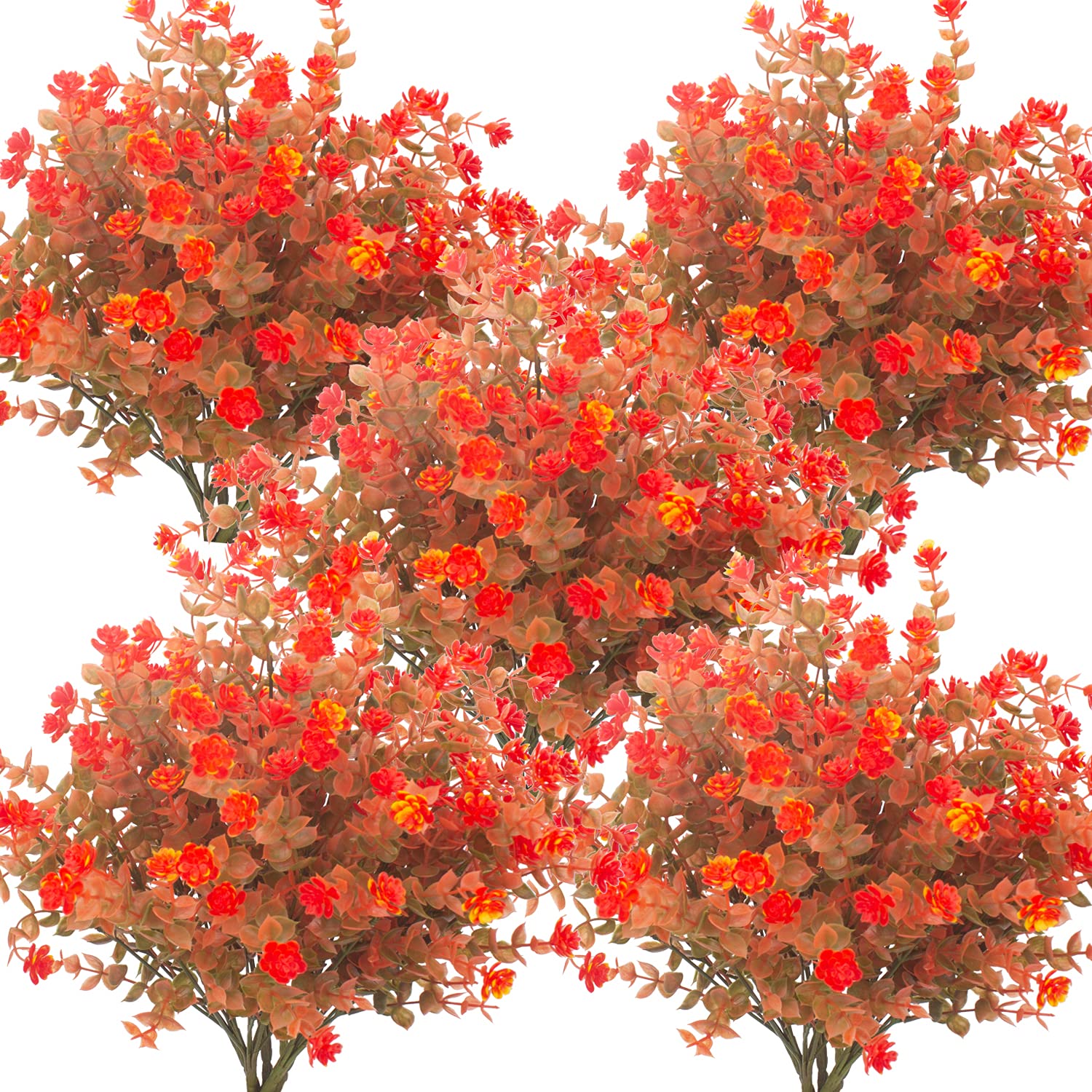 Flores De Otoño Artificiales Grunyia Resistentes A Los Rayos Uv Para Decoración - Venta Internacional. $805