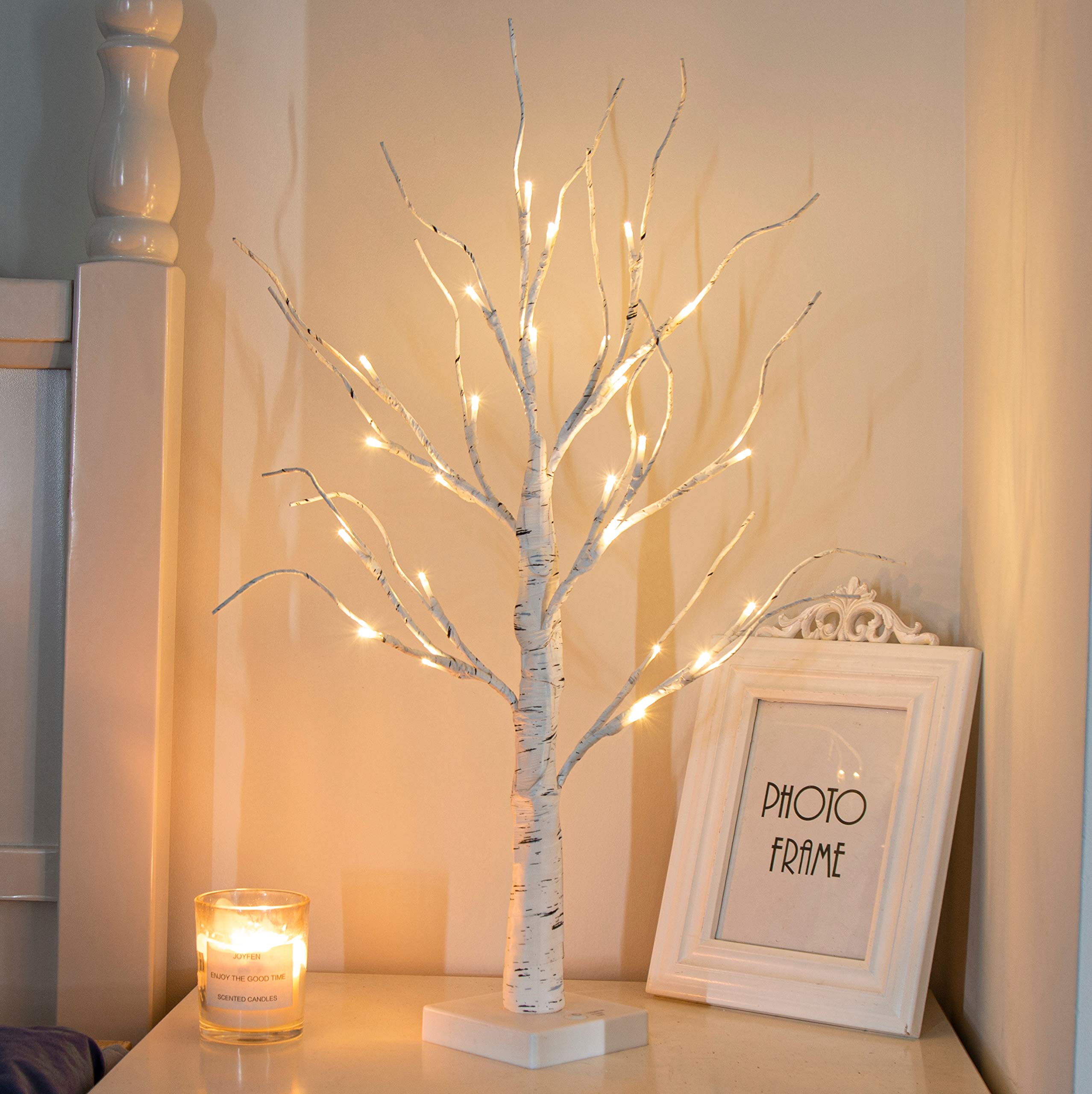 Árbol Artificial Peiduo De Abedul De 2 Pies Con Luces Led De Color Blanco Cálido - Venta Internacional.