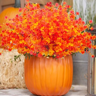 Foto 4 | Flores De Otoño Artificiales Grunyia Resistentes A Los Rayos Uv Para Decoración - Venta Internacional.