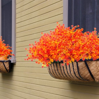 Foto 5 | Flores De Otoño Artificiales Grunyia Resistentes A Los Rayos Uv Para Decoración - Venta Internacional.