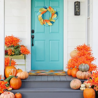 Foto 6 | Flores De Otoño Artificiales Grunyia Resistentes A Los Rayos Uv Para Decoración - Venta Internacional.