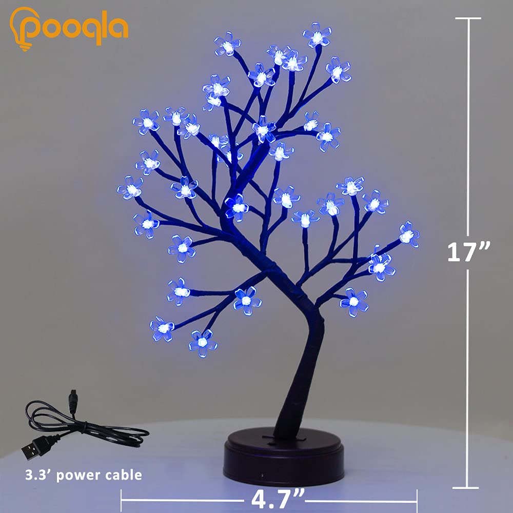 Foto 5 pulgar | Lámpara De Mesa Pooqla Rgb Con Forma De Árbol De Cerezo, 36 Led - Venta Internacional.