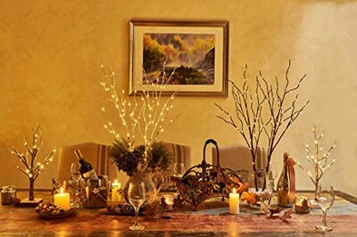 Foto 3 | Guirnalda De Luces Led Hairui Con Forma De Ramas De Sauce Iluminadas, 32 Cm, 150 - Venta Internacional.