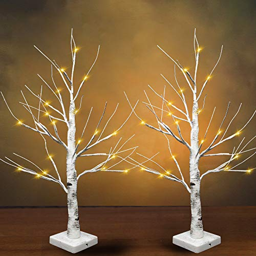 Foto 2 pulgar | Soporte Para Joyas Joiedomi Led Birch Tree De 2 Pies Con Luz Temporizadora - Venta Internacional.