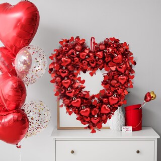 Foto 2 | Corona Sggvecsy de Oropel en Forma de Corazón 45 cm - Venta Internacional