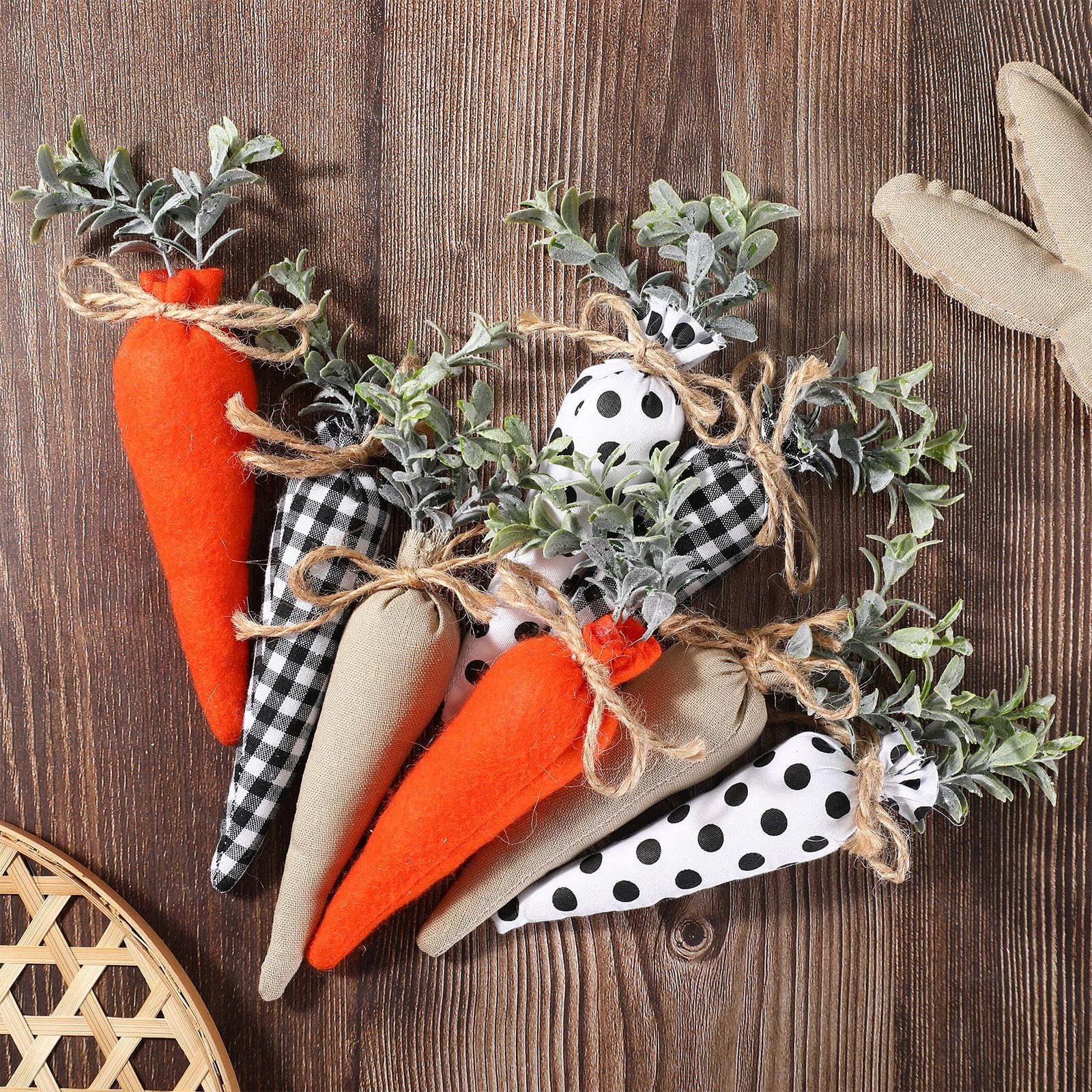 Foto 4 pulgar | Juguete Skylety De Tela Con Forma De Zanahoria De Pascua, 8 Piezas, Para Decoración - Venta Internacional.