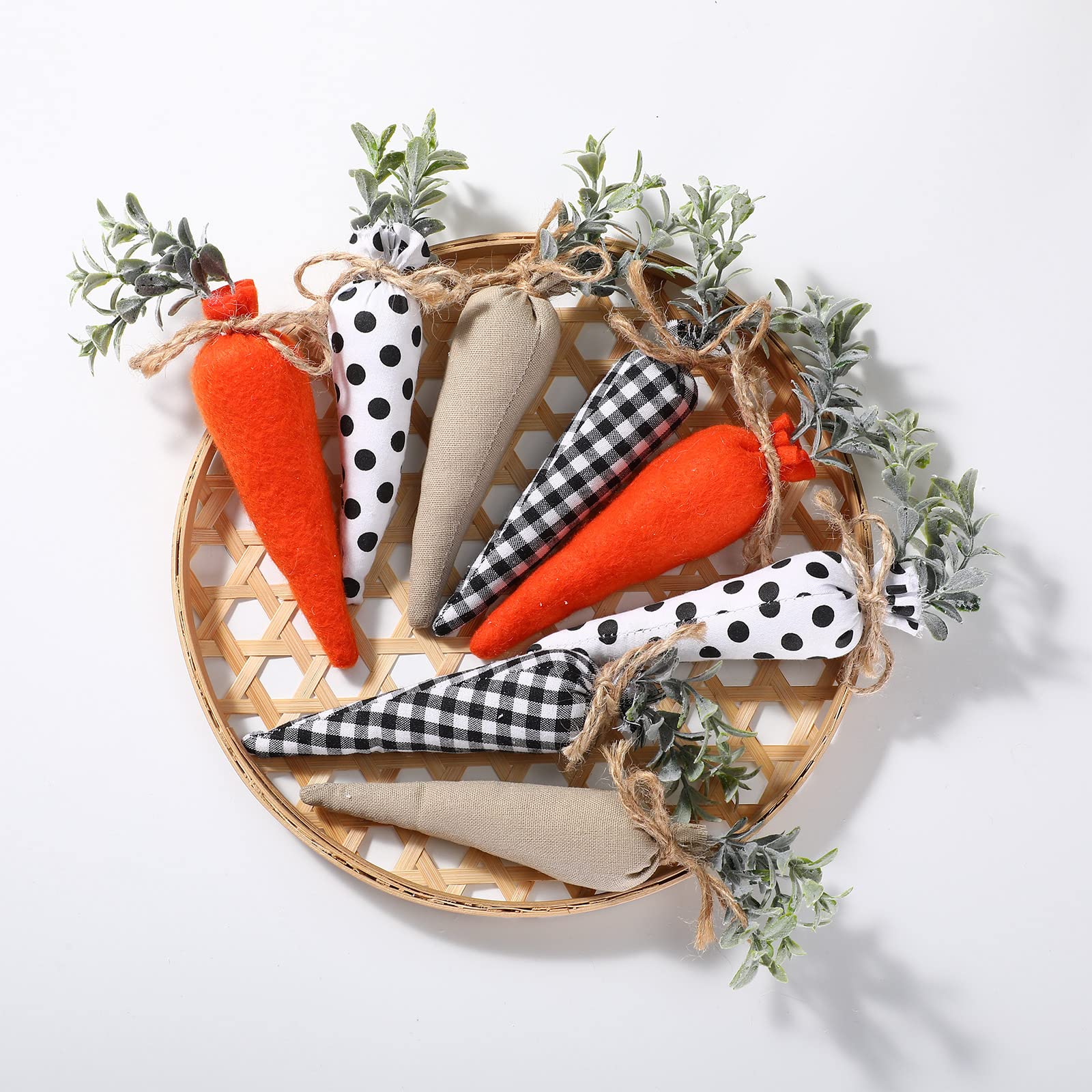 Foto 5 | Juguete Skylety De Tela Con Forma De Zanahoria De Pascua, 8 Piezas, Para Decoración - Venta Internacional.
