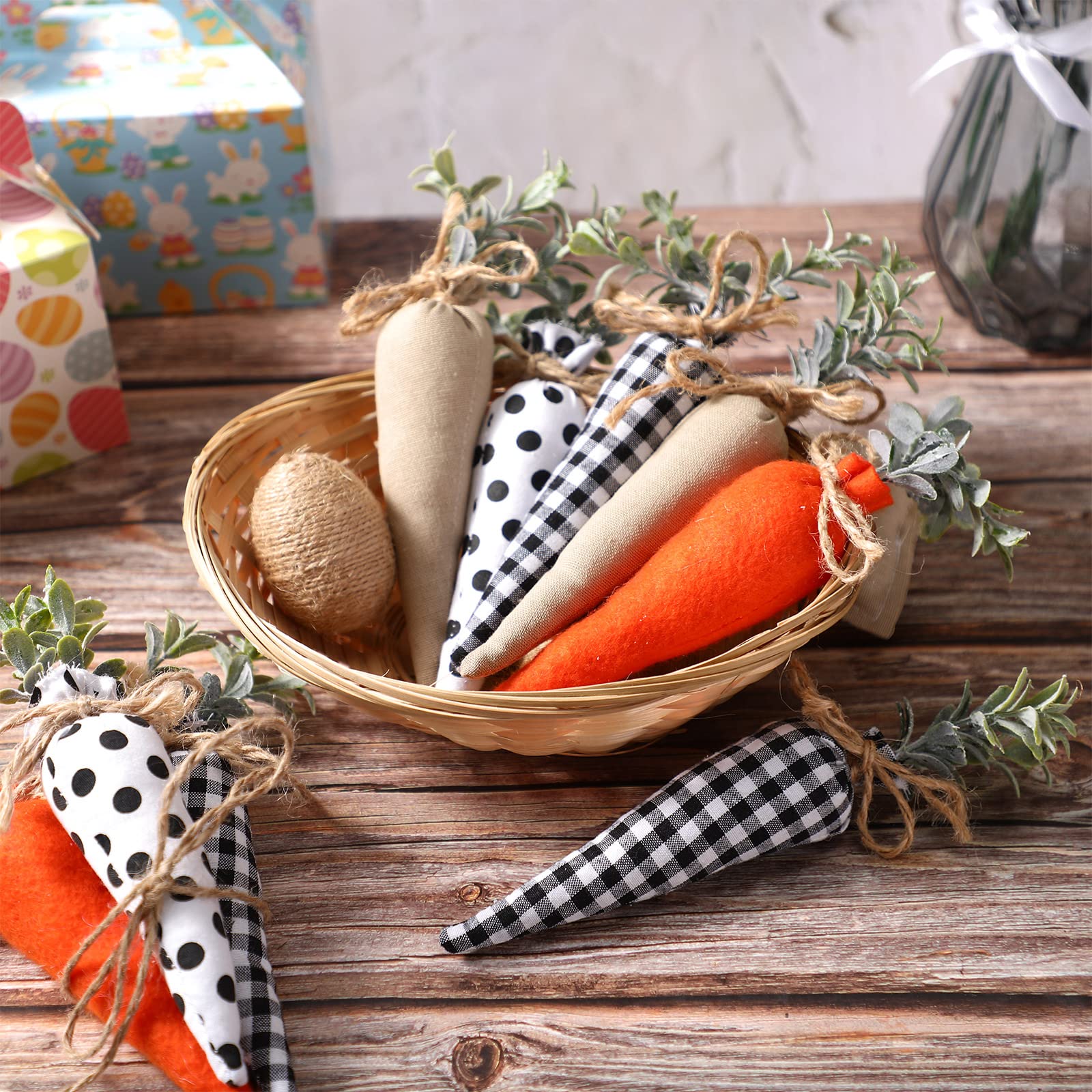 Foto 6 | Juguete Skylety De Tela Con Forma De Zanahoria De Pascua, 8 Piezas, Para Decoración - Venta Internacional.