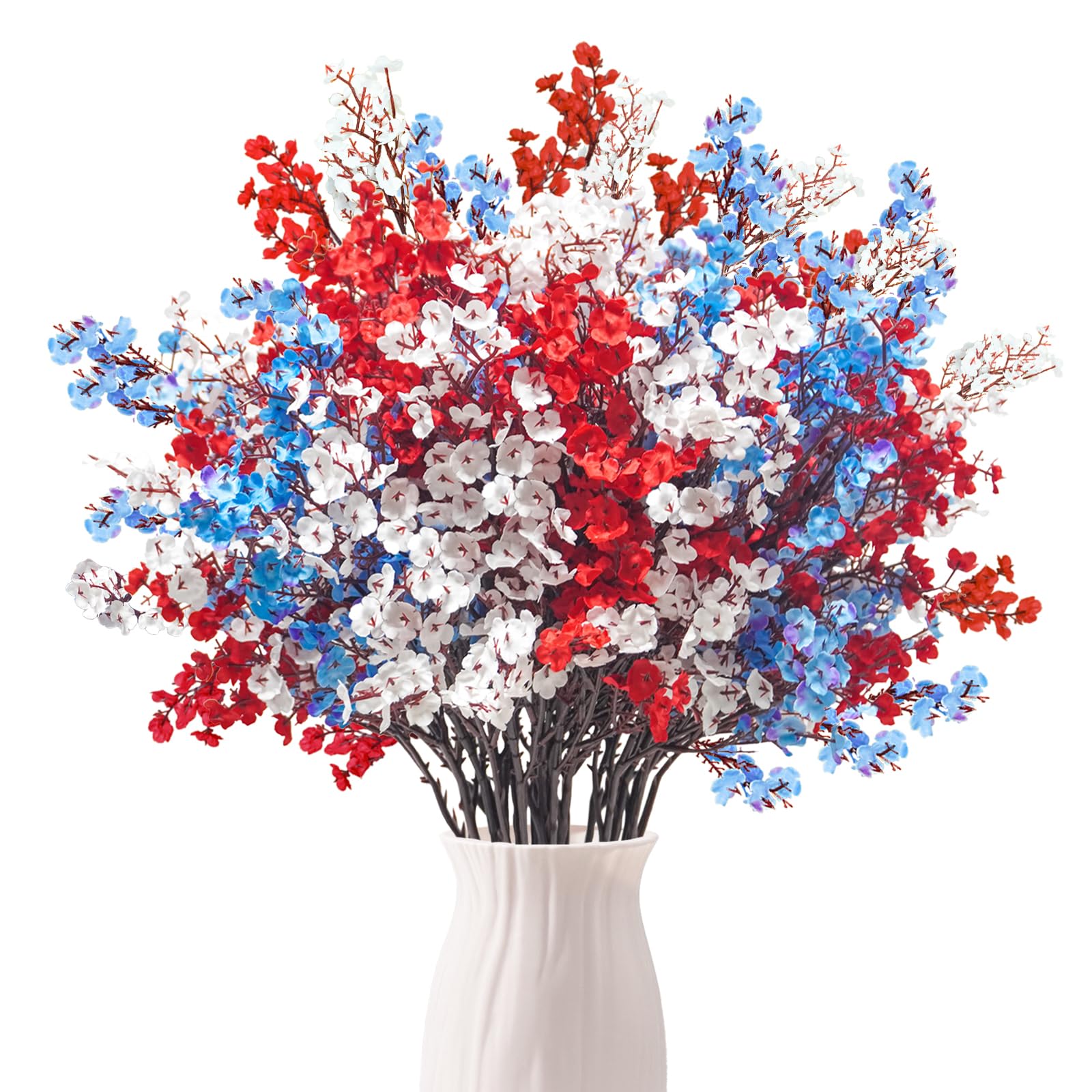 Foto 1 | Flores Artificiales Uieke Patriotic Baby Breath X30 - Venta Internacional.