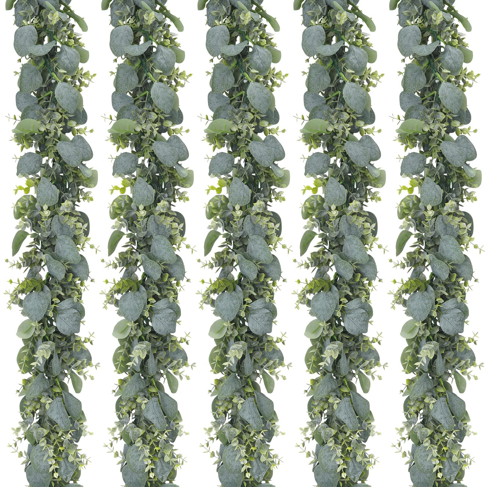 Foto 1 | Guirnalda Artificial de Eucalipto Cewor 5 Piezas de 5.5 Pies - Venta Internacional