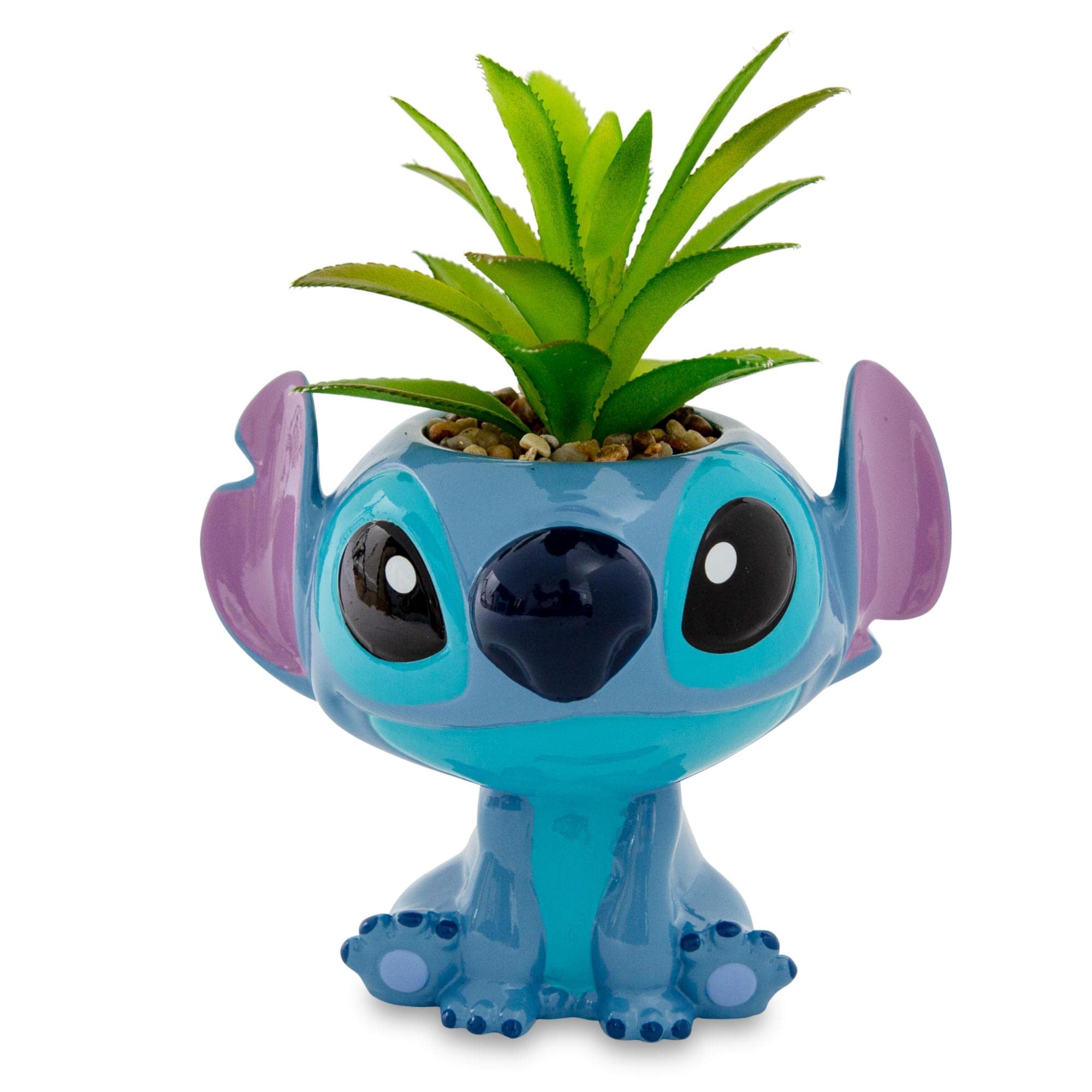 Foto 1 | Maceta De Cerámica Toynk Disney Lilo & Stitch Con Planta Artificial - Venta Internacional.