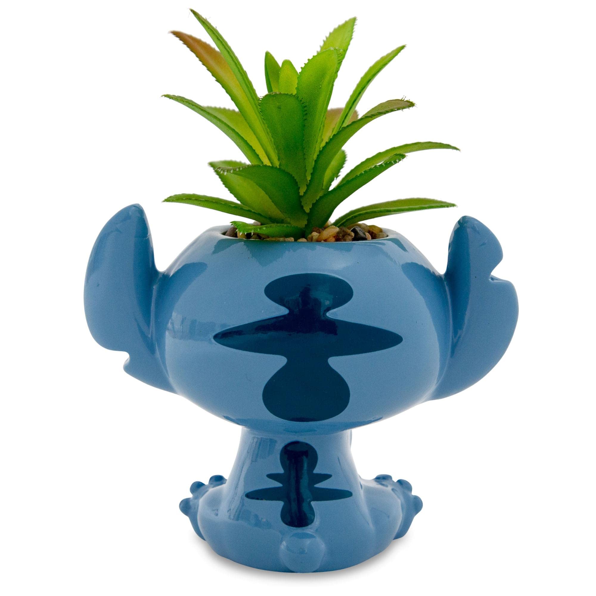 Foto 3 pulgar | Maceta De Cerámica Toynk Disney Lilo & Stitch Con Planta Artificial - Venta Internacional.