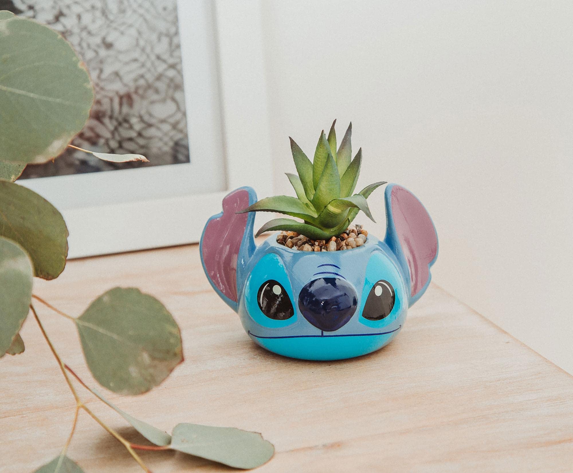 Foto 4 pulgar | Minimoleta Disney Lilo & Stitch De Cerámica Con Suculentas - Venta Internacional.