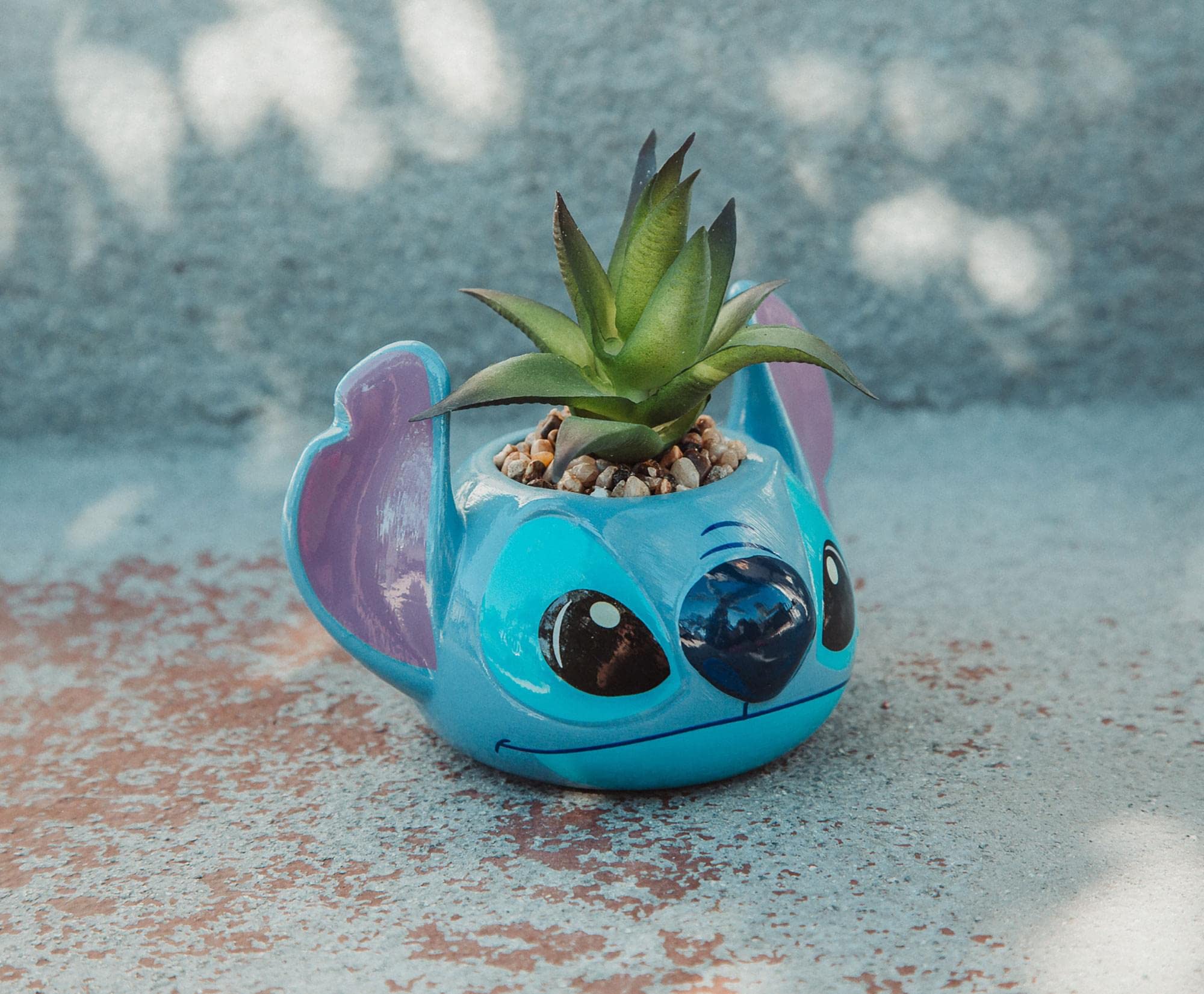 Foto 6 pulgar | Minimoleta Disney Lilo & Stitch De Cerámica Con Suculentas - Venta Internacional.