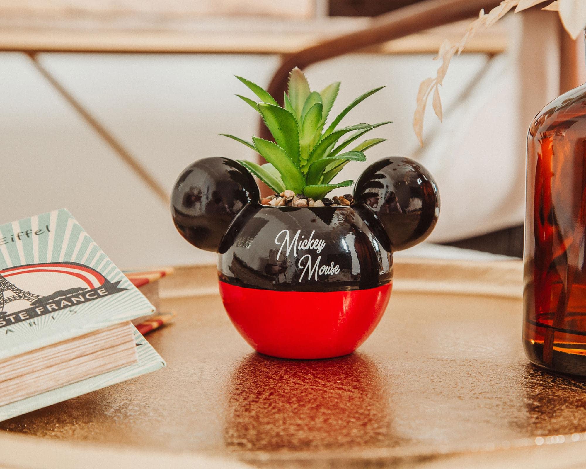 Foto 5 | Minimoleta De Cerámica Plateada Con Diseño De Buffalo Disney Mickey Mouse - Venta Internacional.