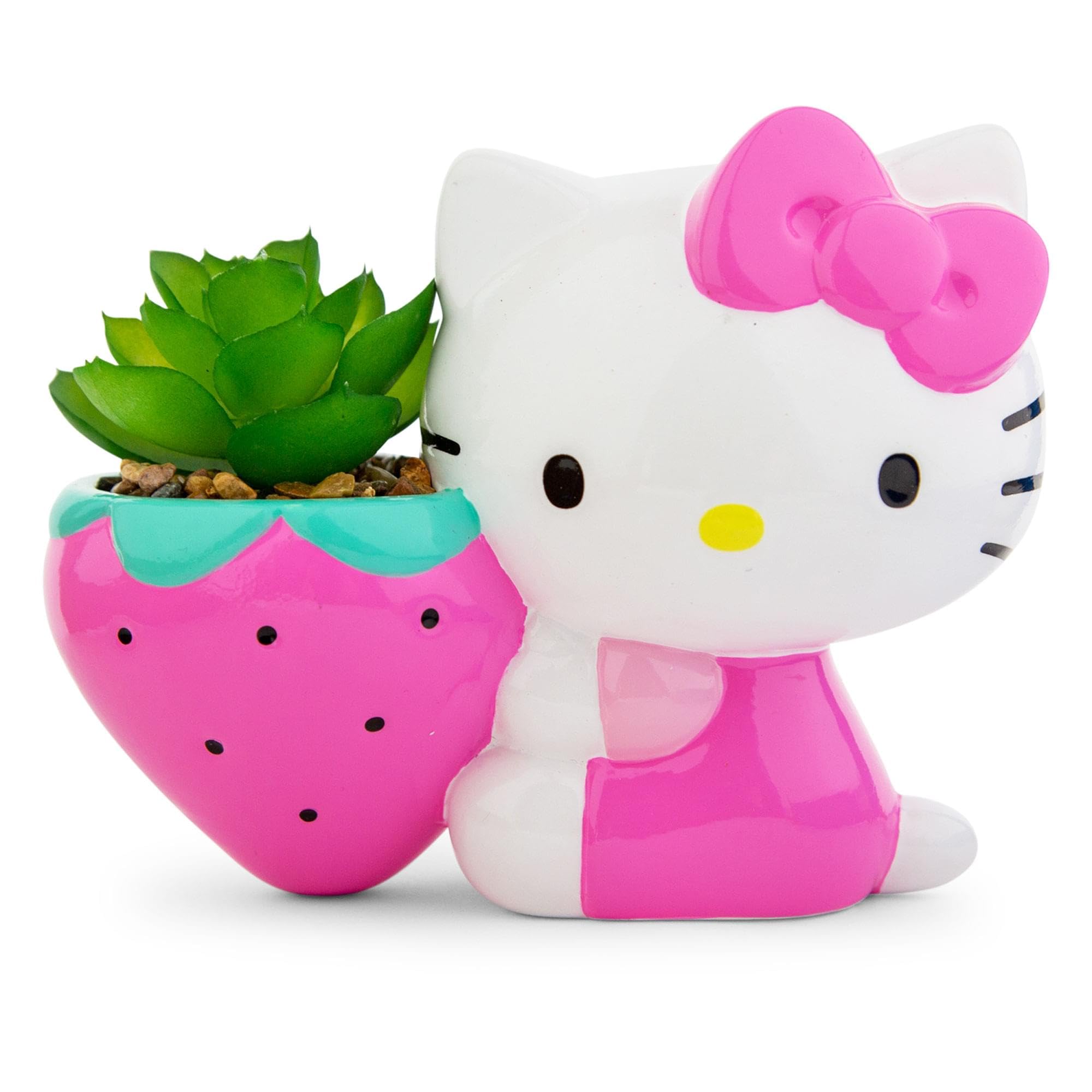 Foto 2 pulgar | Maceta De Cerámica Toynk Sanrio Hello Kitty Fresa 12 Cm - Venta Internacional.