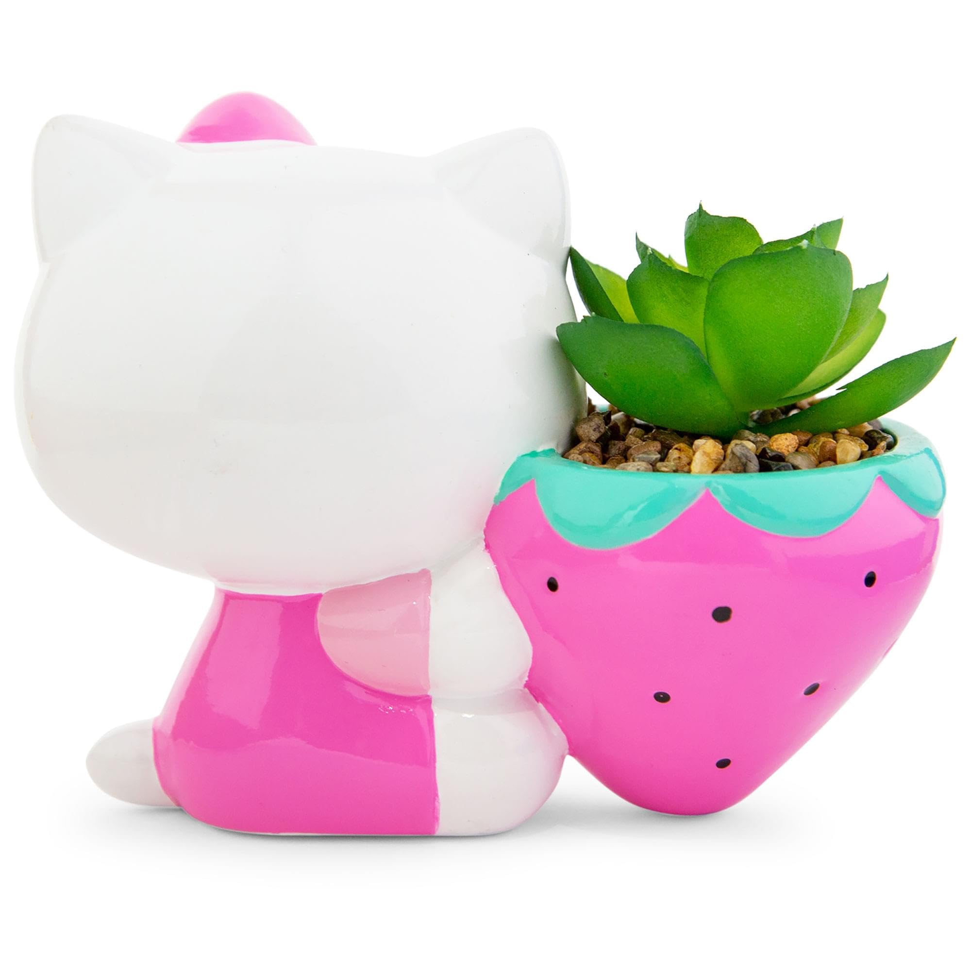 Foto 5 pulgar | Maceta De Cerámica Toynk Sanrio Hello Kitty Fresa 12 Cm - Venta Internacional.