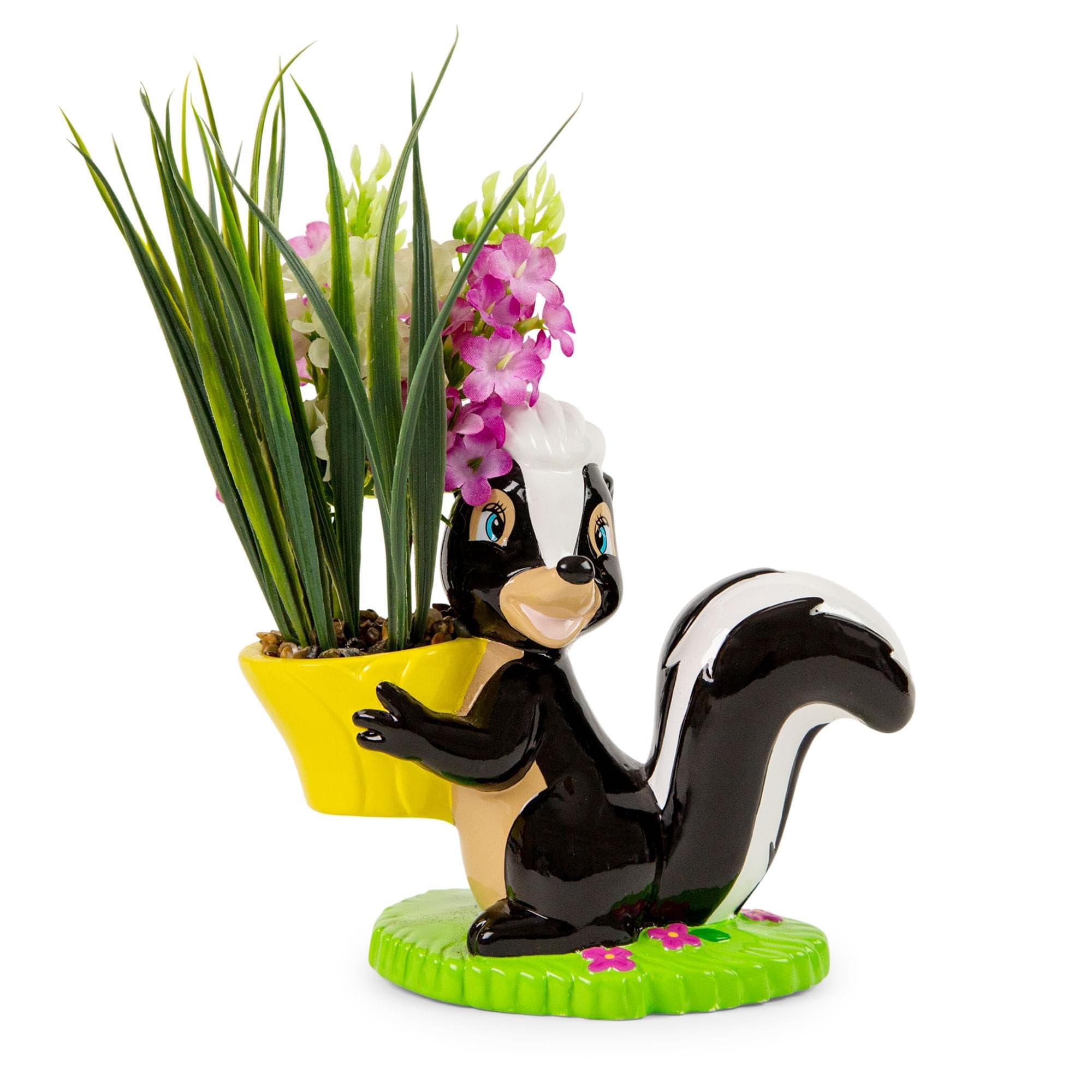 Maceta De Cerámica Silver Buffalo Disney Bambi Flower Skunk - Venta Internacional.