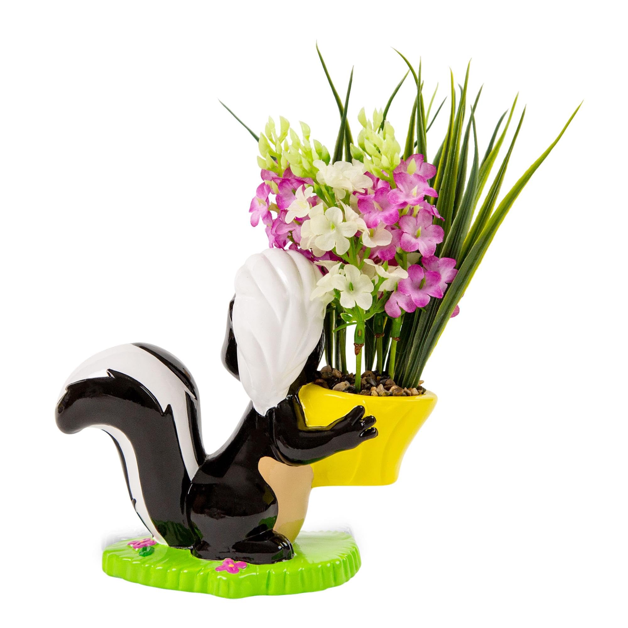 Foto 4 pulgar | Maceta De Cerámica Silver Buffalo Disney Bambi Flower Skunk - Venta Internacional.