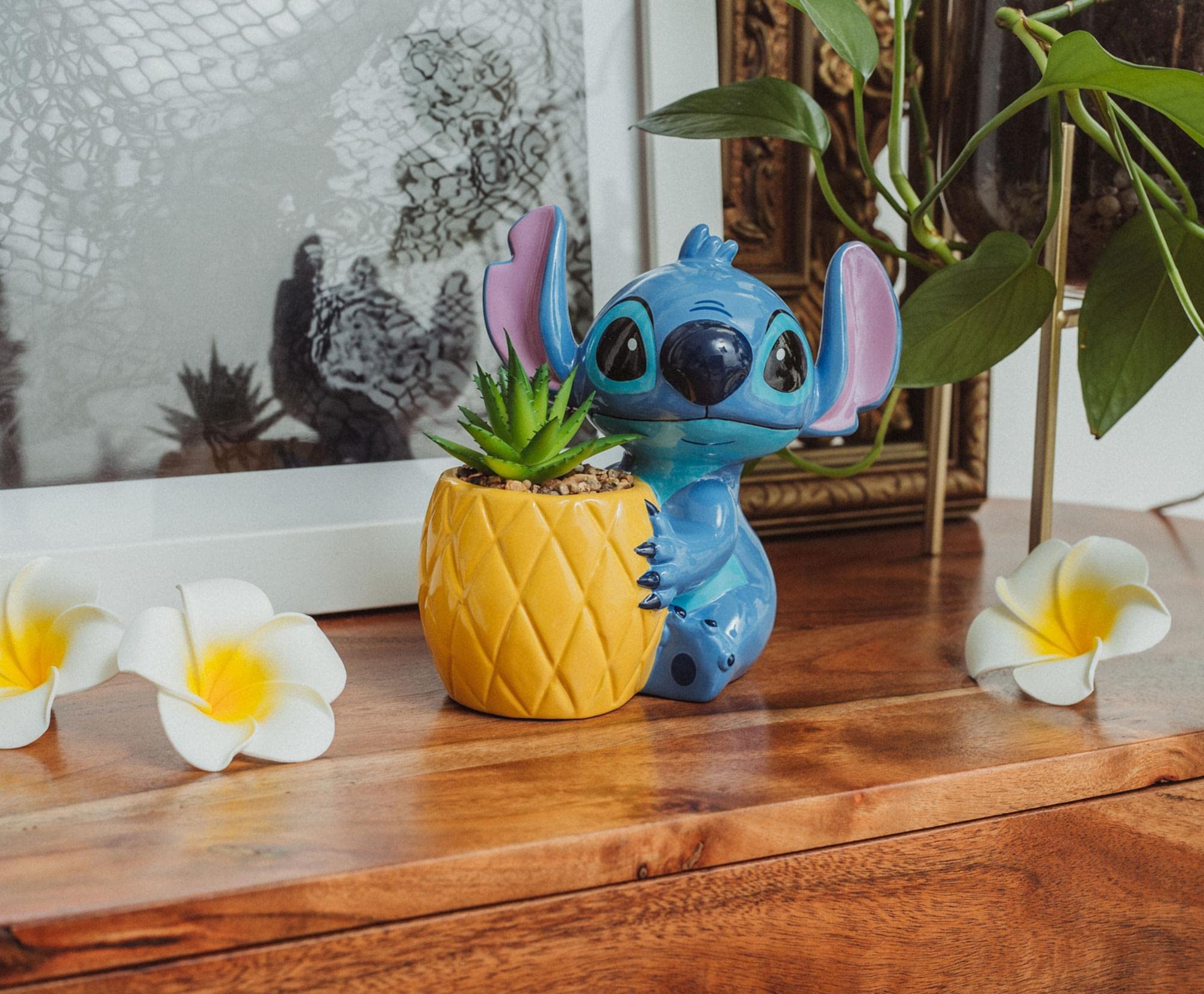 Foto 7 pulgar | Maceta De Cerámica Toynk Disney Lilo & Stitch Pineapple 15 Cm - Venta Internacional.