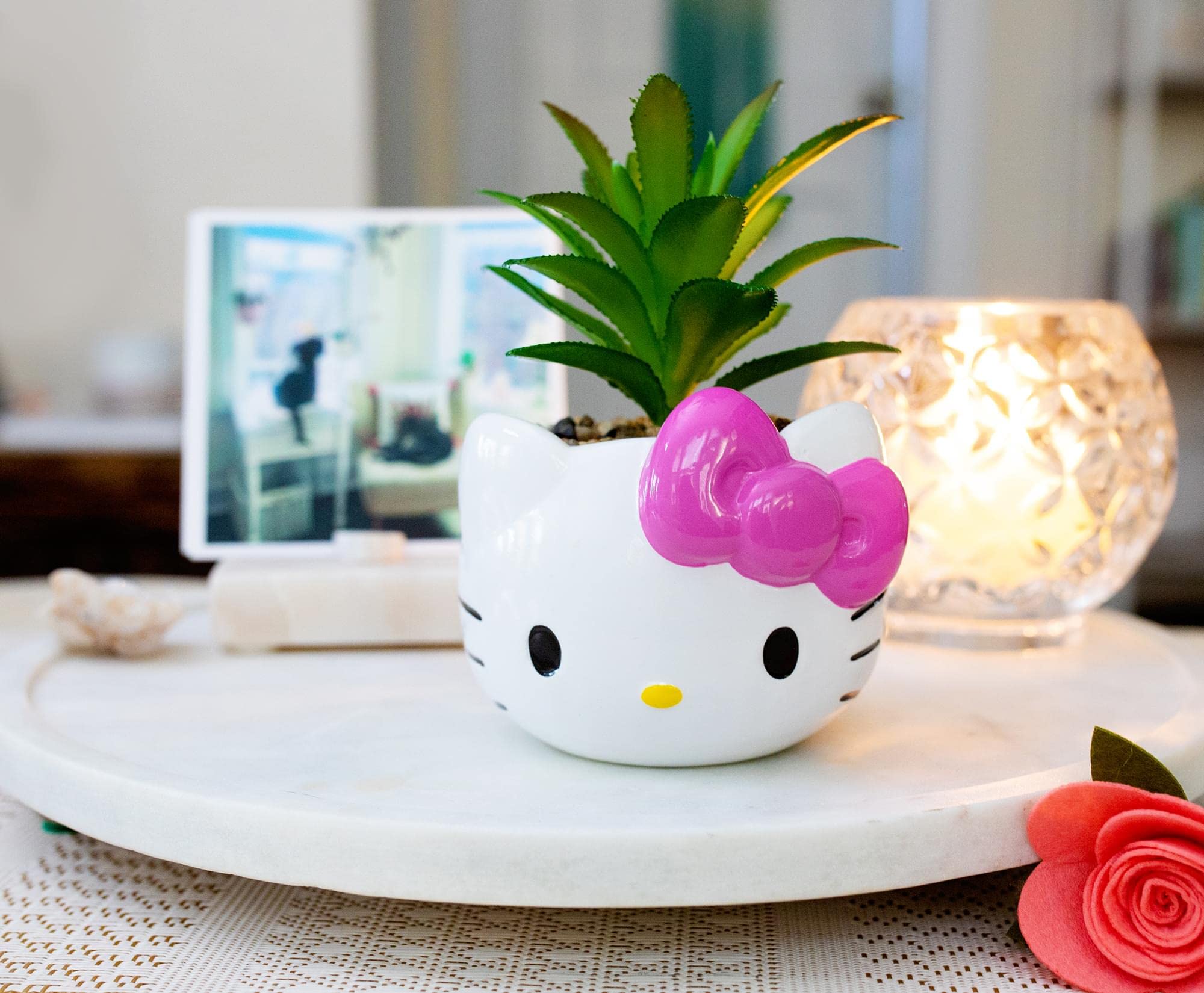 Foto 4 pulgar | Minimoleta Plateada Buffalo Sanrio Hello Kitty Face De 8 Cm - Venta Internacional.