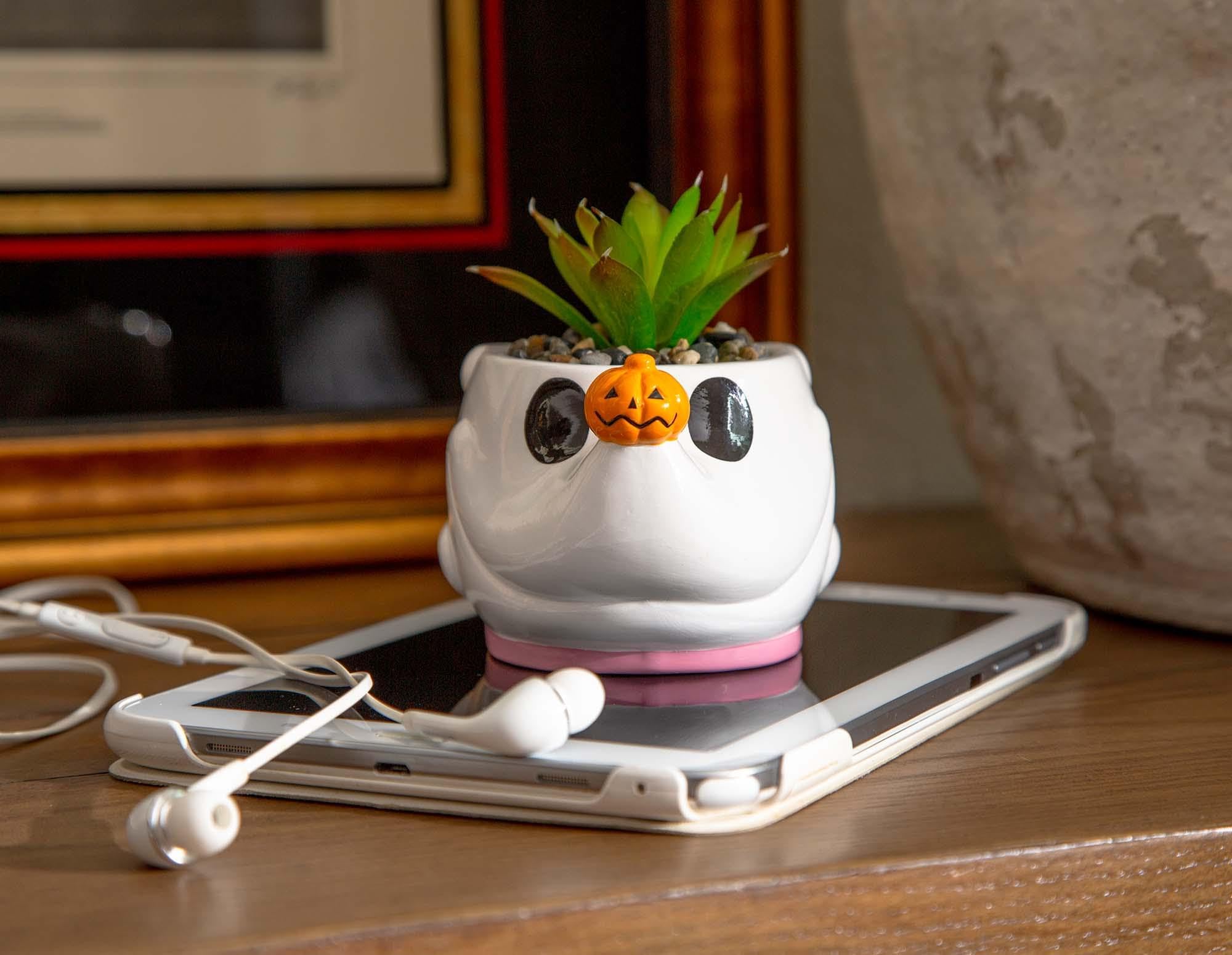 Foto 7 pulgar | Mini Maceta Silver Buffalo Disney Nightmare Before Christmas Zero - Venta Internacional.