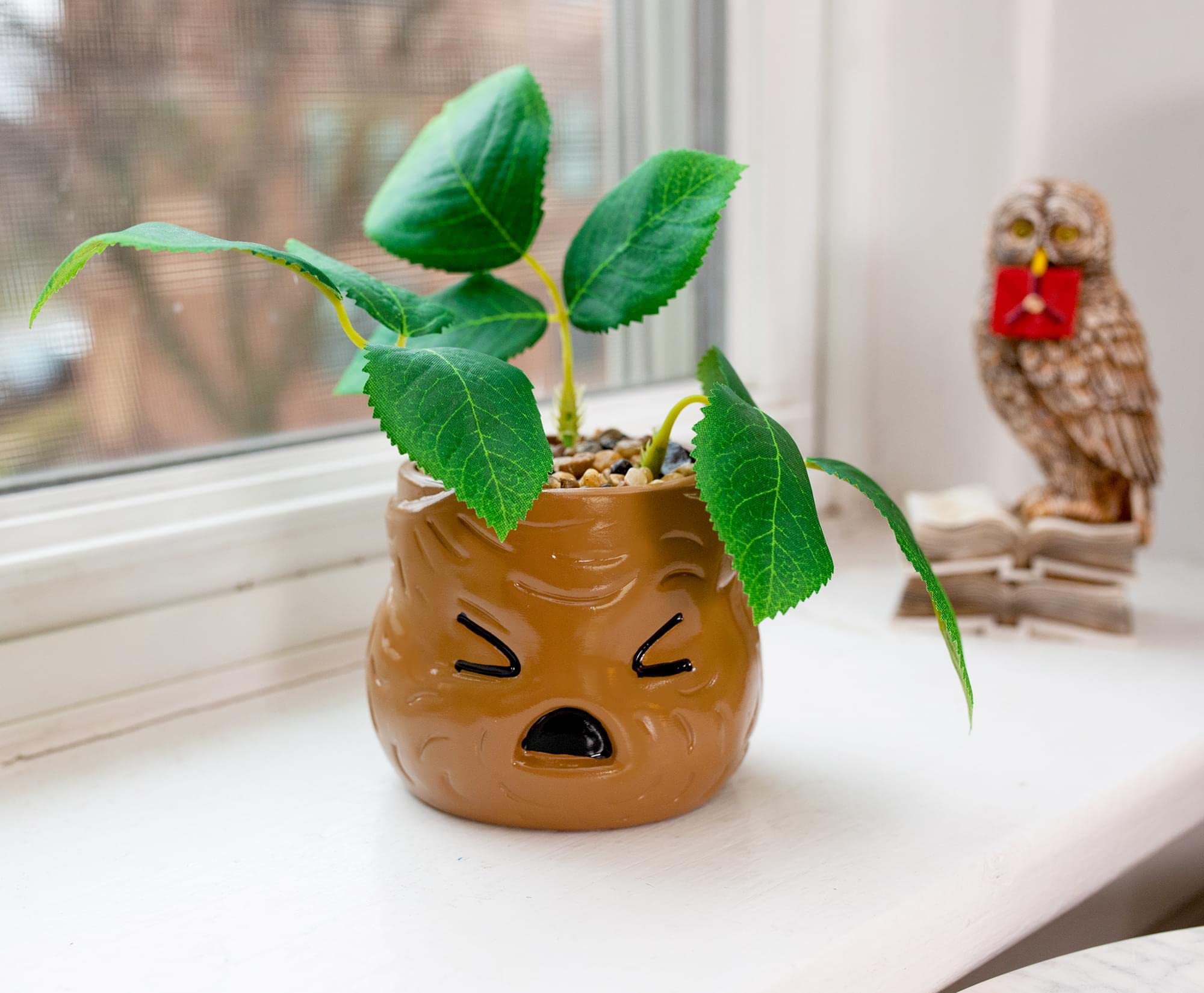 Foto 6 pulgar | Planta Decorativa Con Cara De Mandrágora De Búfalo De Harry Potter Plateada - Venta Internacional.